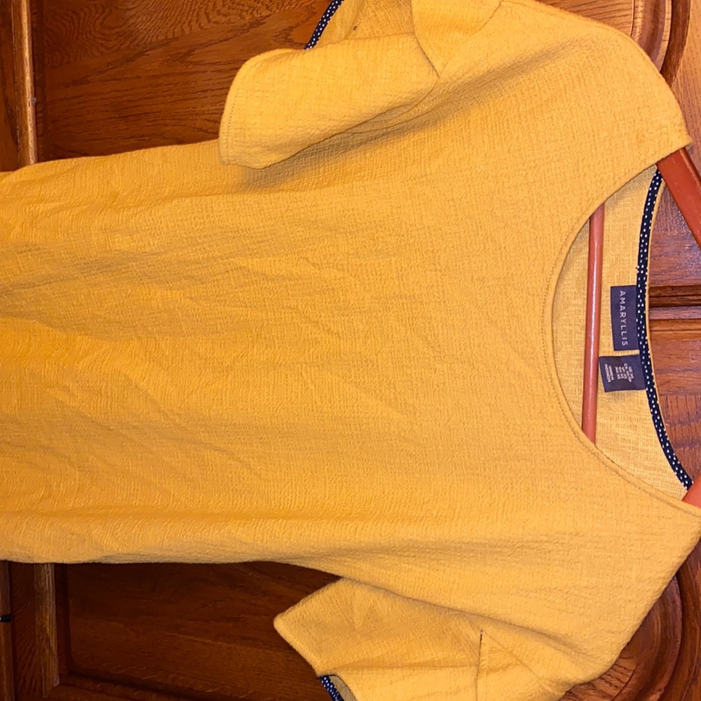 Yellow business casual dress